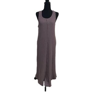 Anthropologie t.la Dress Women’s size medium Lia Purple Ribbed Midi Dress
